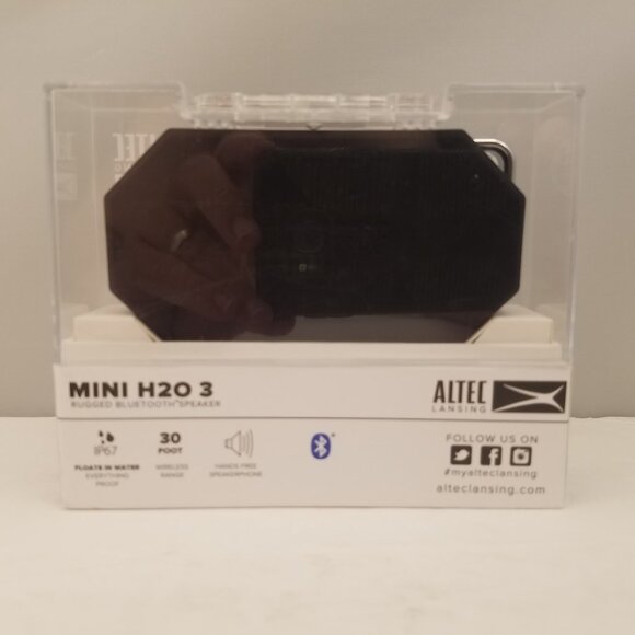 Altec Lansing Mini H20 3 Rugged Bluetooth Speaker | IMW258N-BLK-WM | Black | NEW - Picture 3 of 6